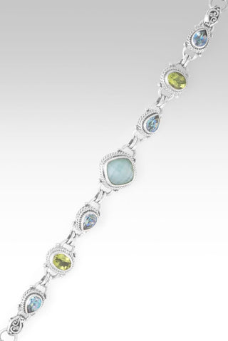 Endless Wonder Bracelet™ in Sea Green Chalcedony Mother of Pearl Quartz, Peridot & Carribean Crush™ Mystic Topaz - Multi Stone - only found at SARDA™
