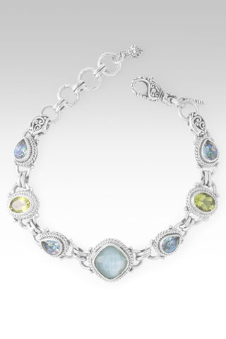 Endless Wonder Bracelet™ in Sea Green Chalcedony Mother of Pearl Quartz, Peridot & Carribean Crush™ Mystic Topaz - Multi Stone - only found at SARDA™