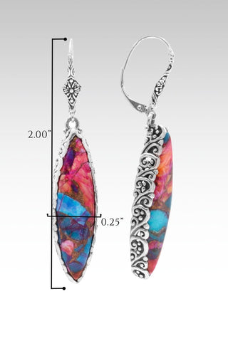 Eternal Encouragement Earrings™ in Sweetart Kingman Turquoise - Lever Back - only found at SARDA™