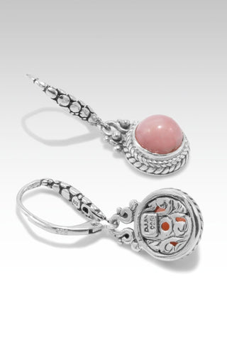 Eternal Life Earrings™ in Pink Peruvian Opal - Lever Back - SARDA™