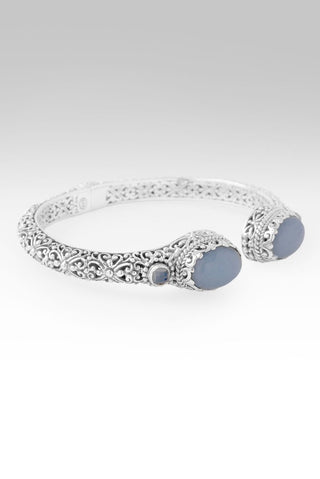Eternal Love Tip-to-Tip Bracelet™ in Angelite & Serenity Blue Chalcedony - Tip-to-Tip - only found at SARDA™