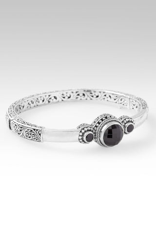 Everlasting Faithfulness Bangle Bracelet™ in Black Spinel - Bangle - only found at SARDA™
