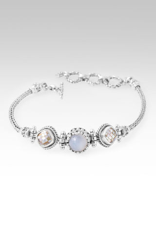 Everlasting Hope Bracelet™ in White Moonstone & Rainbow Champagne Mother Of Pearl Mosaic - Multi Stone - only found at SARDA™