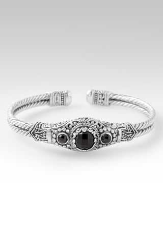 Everlasting Joy Cuff Bracelet™ in Black Spinel - Cuff - only found at SARDA™