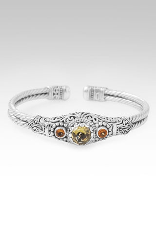 Everlasting Joy Cuff Bracelet™ in Olive Quartz & Citrine - Cuff - only found at SARDA™