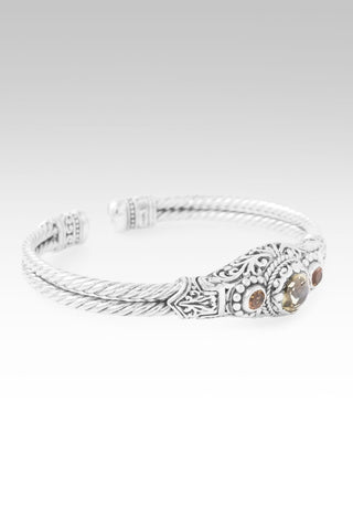 Everlasting Joy Cuff Bracelet™ in Olive Quartz & Citrine - Cuff - only found at SARDA™