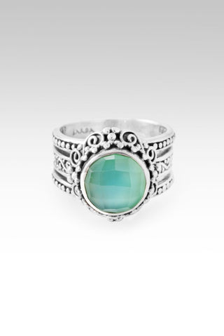 Everlasting Love Ring™ in Sea Green Chalcedony Quartz - Dinner - only found at SARDA™