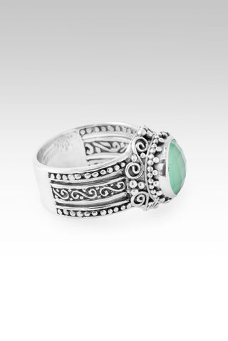 Everlasting Love Ring™ in Sea Green Chalcedony Quartz - Dinner - only found at SARDA™