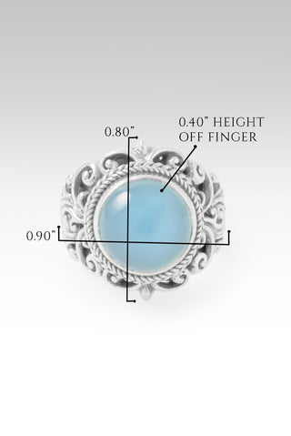 Everlasting Mercy Ring™ in Paraiba Chalcedony - Dinner - only found at SARDA™