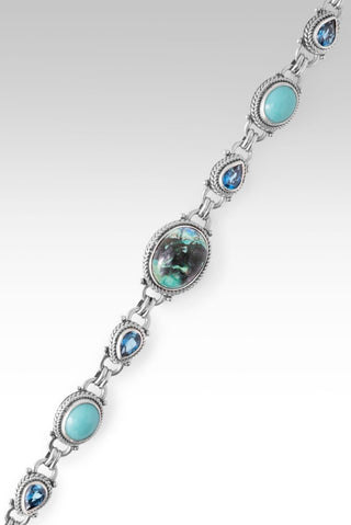 Every Trial Lifted Bracelet™ in Bali Blue Barite, Mexican Turquoise & London Blue Topaz - Multi Stone - only found at SARDA™