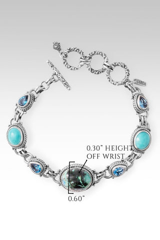 Every Trial Lifted Bracelet™ in Bali Blue Barite, Mexican Turquoise & London Blue Topaz - Multi Stone - only found at SARDA™