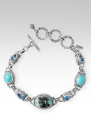 Every Trial Lifted Bracelet™ in Bali Blue Barite, Mexican Turquoise & London Blue Topaz - Multi Stone - only found at SARDA™