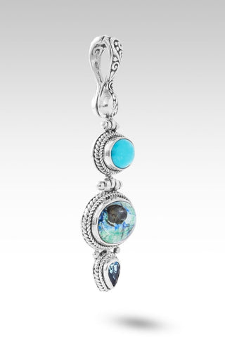 Every Trial Lifted Pendant™ in Bali Blue Barite, Mexican Turquoise & London Blue Topaz - Multi Stone - only found at SARDA™