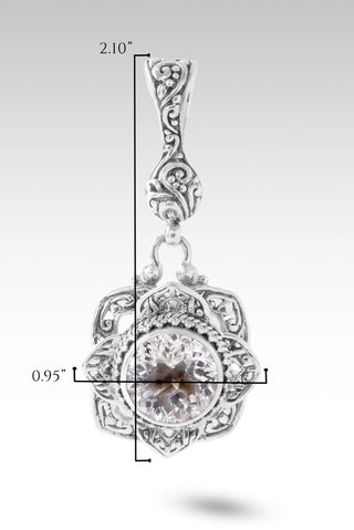 Evolving In Him Pendant™ in White Quartz - Single Stone - only found at SARDA™