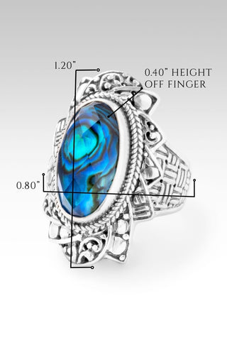 Faith is Confidence Ring™ in Bali Waters Abalone - Statement - only found at SARDA™