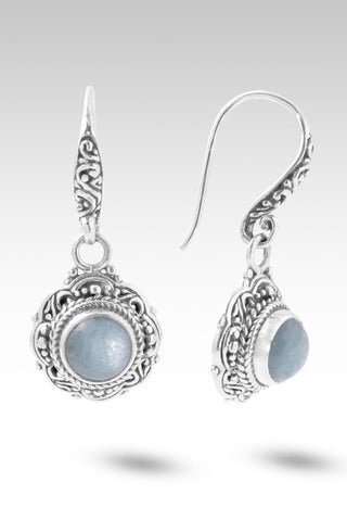 Faith Moves Mountains Earrings™ in Aquamarine - Bali Wire - only found at SARDA™