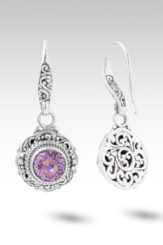 Faith Moves Mountains Earrings™ in Lotus Blossom™ Mystic Quartz - Bali Wire - only found at SARDA™