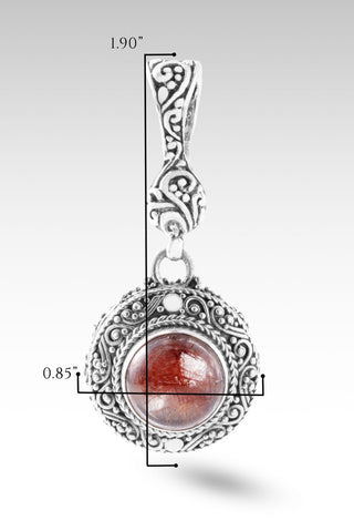 Faith Washed Fear Away Pendant™ in Galaxy Rutilated Quartz - Single Stone - only found at SARDA™