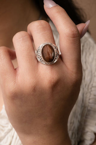 Faith Washed Fear Away Ring IV™ in Galaxy Rutilated Quartz - Dinner - only found at SARDA™