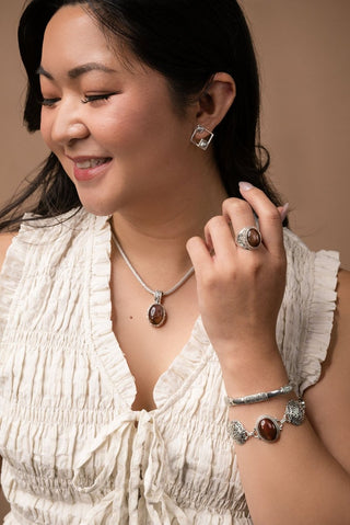 Faith Washed Fear Away Ring IV™ in Galaxy Rutilated Quartz - Dinner - only found at SARDA™