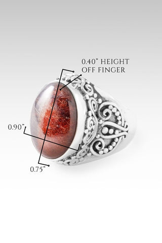 Faith Washed Fear Away Ring IV™ in Galaxy Rutilated Quartz - Dinner - only found at SARDA™