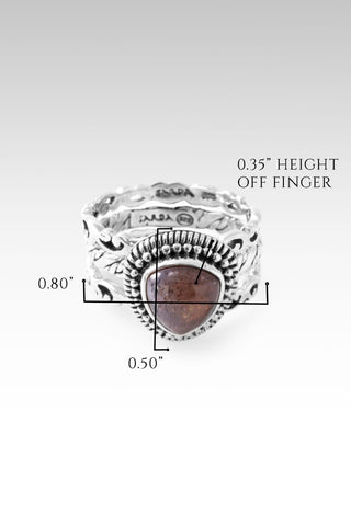 Faith Washed Fear Away Rinng™ in Rainbow Rose Gold Sunstone - Stackable - only found at SARDA™