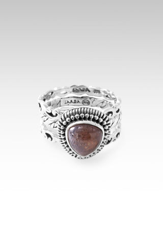 Faith Washed Fear Away Rinng™ in Rainbow Rose Gold Sunstone - Stackable - only found at SARDA™
