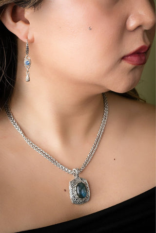 Faithful in Prayer Earrings™ in Royal Bali Blue™ Mystic Topaz - Lever Back - only found at SARDA™