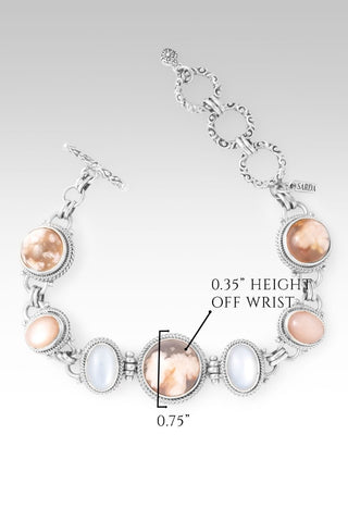 Faithfulness in Bloom Bracelet™ in Flower Agate, White Moonstone & Peach Moonstone - Multi Stone - only found at SARDA™