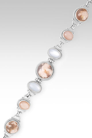 Faithfulness in Bloom Bracelet™ in Flower Agate, White Moonstone & Peach Moonstone - Multi Stone - only found at SARDA™