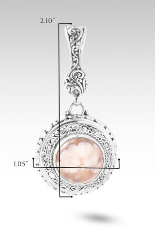 Faithfulness in Bloom Pendant™ in Flower Agate - Single Stone - only found at SARDA™