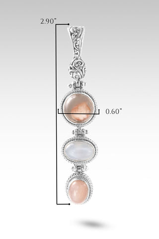 Faithfulness in Bloom Pendant™ in Flower Agate, White Moonstone & Peach Moonstone - Multi Stone - only found at SARDA™