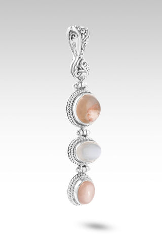 Faithfulness in Bloom Pendant™ in Flower Agate, White Moonstone & Peach Moonstone - Multi Stone - only found at SARDA™