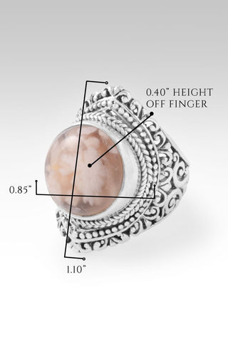 Faithfulness in Bloom Ring II™ in Flower Agate - Dinner - only found at SARDA™