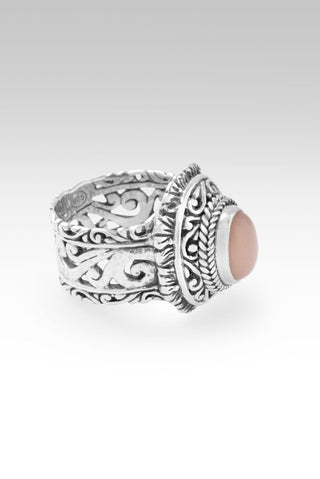 Faithfulness in Bloom Ring™ in Peach Moonstone - Dinner - only found at SARDA™