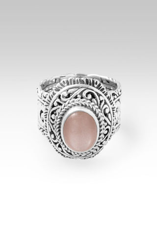 Faithfulness in Bloom Ring™ in Peach Moonstone - Dinner - only found at SARDA™