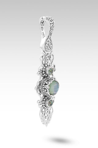 Fall Into Action Pendant™ in Sea Green Chalcedony Mother of Pearl Quartz & Bali Crush™ Mystic Topaz - Multi Stone - only found at SARDA™