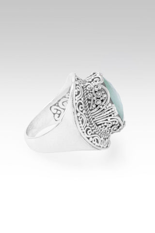 Fear U Lost UR Hold Ring™ in Sea Green Chalcedony Mother of Pearl Quartz - Statement - only found at SARDA™