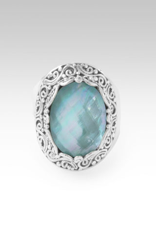 Fear U Lost UR Hold Ring™ in Sea Green Chalcedony Mother of Pearl Quartz - Statement - only found at SARDA™