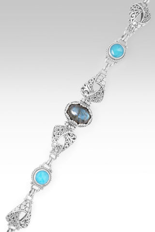 Fear's A Liar Bracelet™ in Labradorite & Sleeping Beauty Turquoise & Quartz - Multi Stone - only found at SARDA™