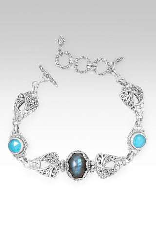 Fear's A Liar Bracelet™ in Labradorite & Sleeping Beauty Turquoise & Quartz - Multi Stone - only found at SARDA™