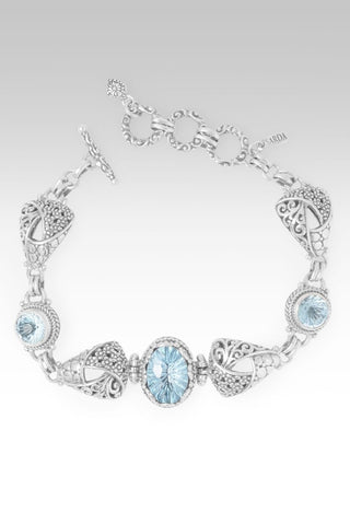 Fear's A Liar Bracelet™ in Swiss Blue Topaz & Arctic Blue Topaz - Multi Stone - only found at SARDA™