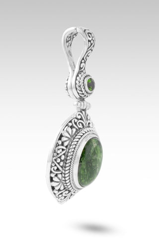 Fear's Not Welcome Here Pendant™ in Chrome Diopside - Multi Stone - only found at SARDA™