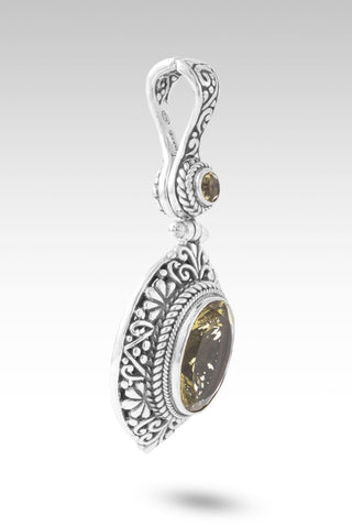 Fear's Not Welcome Here Pendant™ in Olive Quartz - Multi Stone - only found at SARDA™