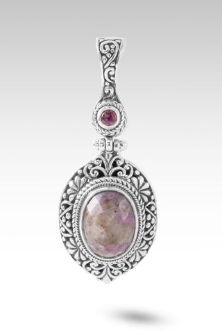 Fear's Not Welcome Here Pendant™ in Ruby in Quartz & Pink Ruby - Multi Stone - only found at SARDA™