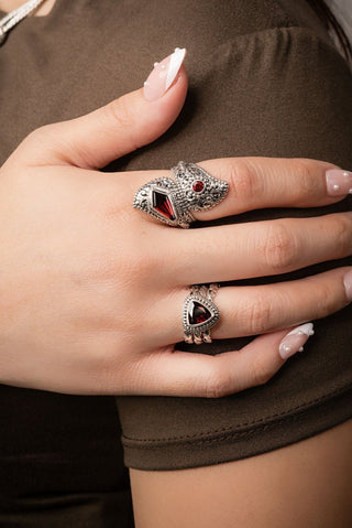 Finally Complete with You Ring III™ in Garnet - Stackable - only found at SARDA™