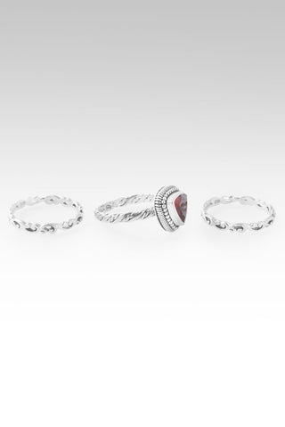 Finally Complete with You Ring III™ in Garnet - Stackable - only found at SARDA™