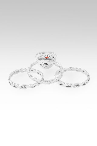 Finally Complete with You Ring III™ in Garnet - Stackable - only found at SARDA™