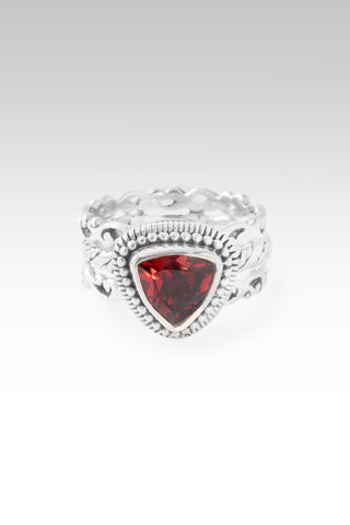 Finally Complete with You Ring III™ in Garnet - Stackable - only found at SARDA™