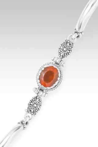 Fire Inside Burning True Bracelet II™ in Brazilian Fire Opal - Single Stone - only found at SARDA™